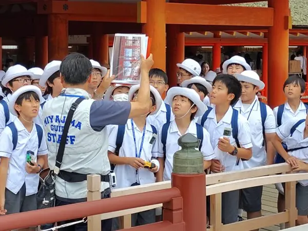 6年生広島平和学習 広島到着 宮島見学