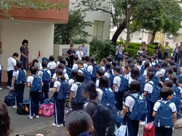 ３年生　富士林間学校　閉校式