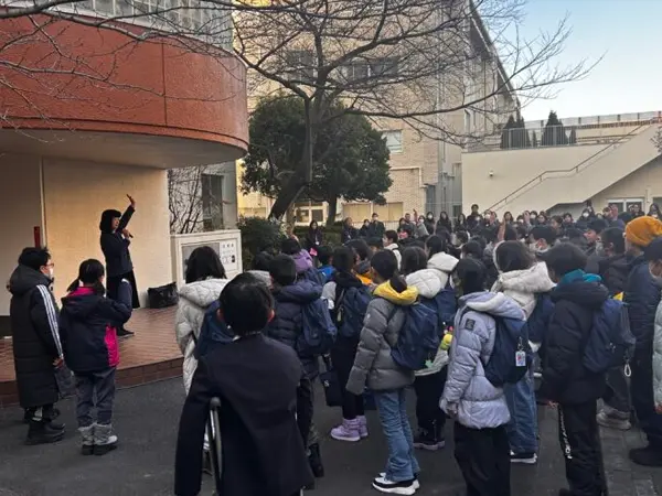 5年生 雪の学校　開校式