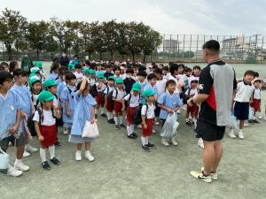 幼稚園生との交流会